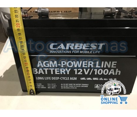Batería AGM Carbest 80Ah